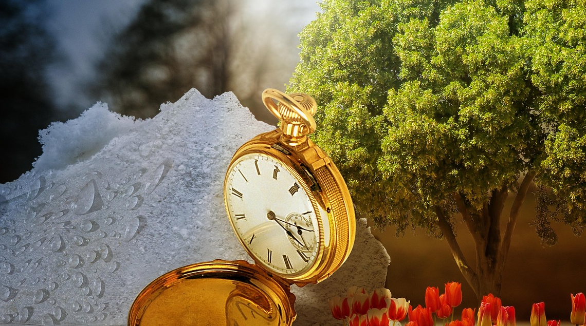 Orologio da tasca e le 4 stagioni