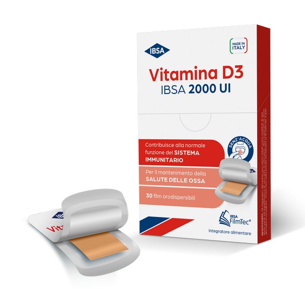 Ibsa Vitamina D3 2000 Ui Integratore Di Vitamina D3 30 Film Orodispersibili - Immagine 6