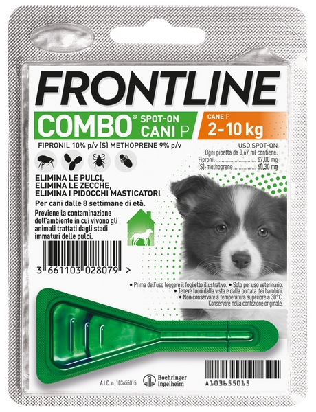 Frontline Combo Antiparassitario Per Cani 1 Pipetta 2-10kg