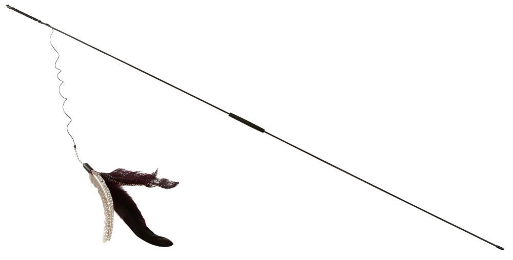 KERBL GATTO GIOCO CANNETTA CON PIUME 95 CM