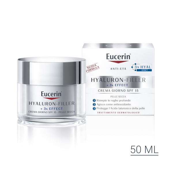 Eucerin Hyaluron Filler Crema Giorno Antirughe SPF15 Pelle Secca 50ml