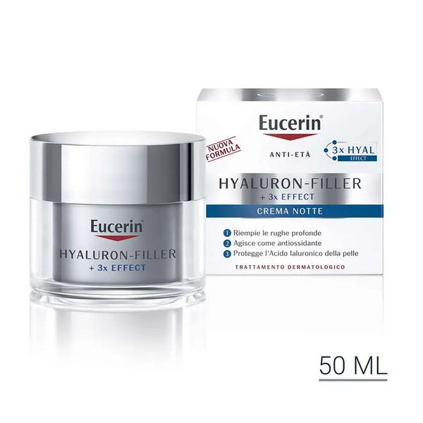 Eucerin Crema - Hyaluron-Filler +3X Effect Notte 50 Ml - Immagine 3