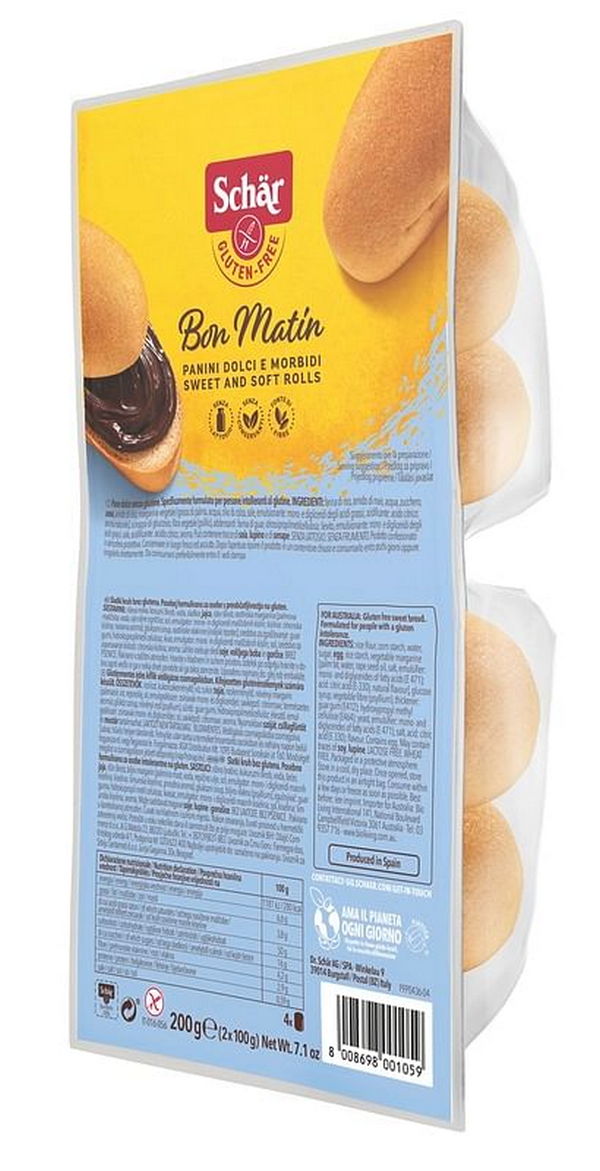 Schar Bon Matin Panini Dolci E Morbidi Senza Lattosio 2 Pezzi Da 100 G - Immagine 7