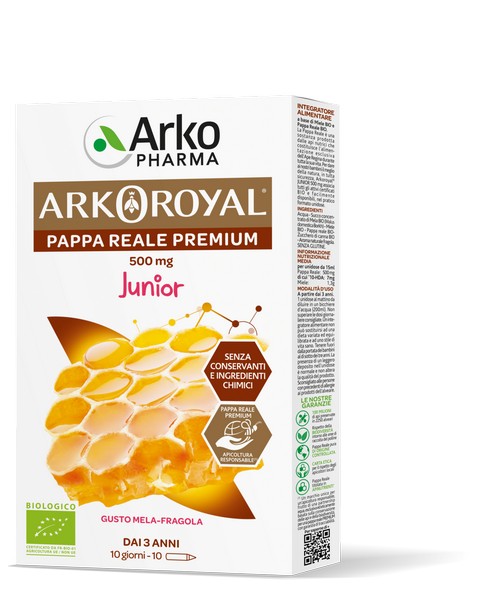 Arkoroyal Pappa Reale Junior 500mg Integratore Unidose - Arkofarm - Immagine 3