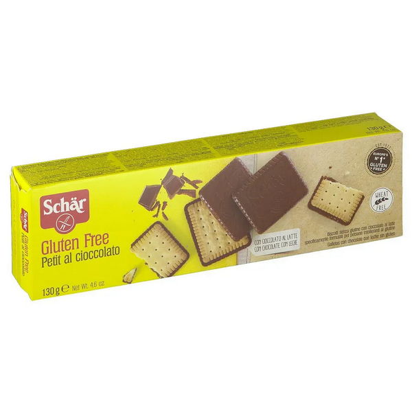 SCHAR Biscotti Con Cioccolato Al Latte Per Celiaci Senza Glutine Petit Al Cioccolato 130 G - Immagine 9