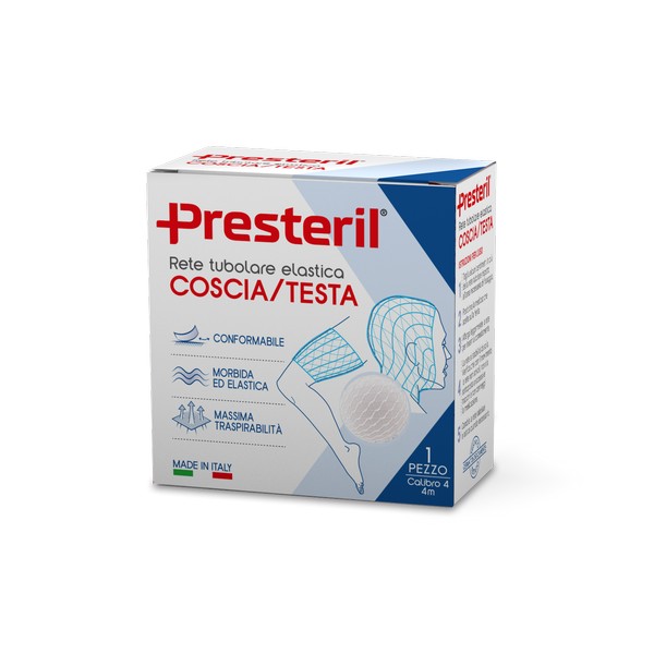 PRESTERIL Rete Tubolare Elastica N.4 Coscia/testa 4 M Tesi