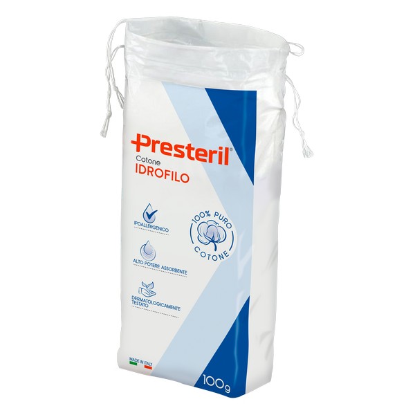 PRESTERIL Cotone Idrofilo F.U. 100 Gr - 1 Pezzo