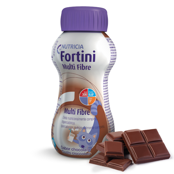 Fortini Multifibre Cioccolato 4X200ml | Direct Nutricia 1 Confezione Da 4 Bottiglie Da 200Ml - Immagine 3