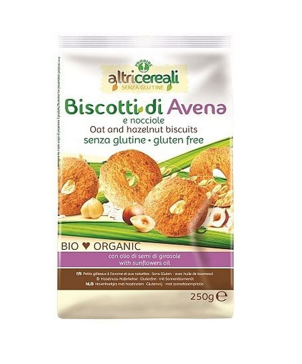 Probios Altricereali Biscotti All'avena/Nocciole Bio 250 G G - Immagine 4