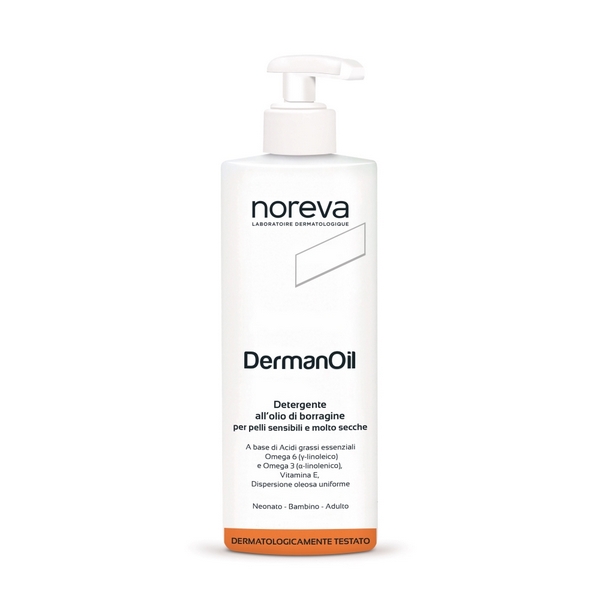 Noreva Laboratoires Dermana Dermanoil Detergente All´Olio Di Borragine 200 Ml Olio Bambino - Immagine 7