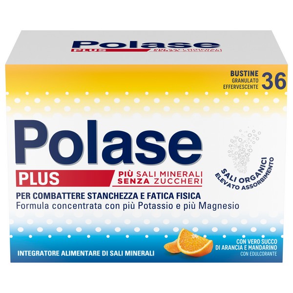 Polase Plus Integratore Per La Stanchezza Senza Zuccheri 36 Bustine Arancia - Immagine 5