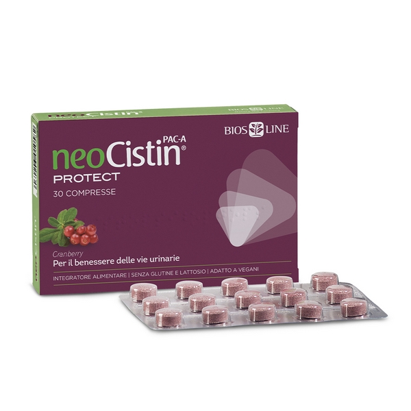 NeoCistin PAC-A Protect Integratore per Vie Urinarie con Cranberry e D-Mannosio 30 Compresse - Bios Line - Immagine 5