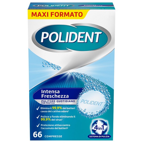 Polident Tripla Freschezza Pulitore Per Dentiere 66 Compresse - Immagine 8