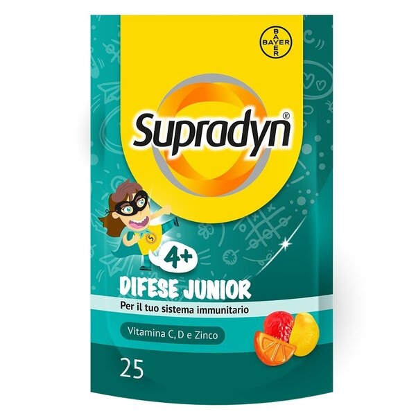 Supradyn Difese Junior - Integratore per le difese immunitarie dei bambini - 25 Caramelle Gommose - Immagine 3