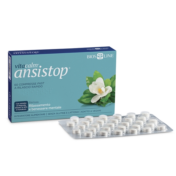 VITACALM ANSISTOP 60 Compresse Fast a Rilascio Rapido Bios Line OFFERTA !!!! - Immagine 6