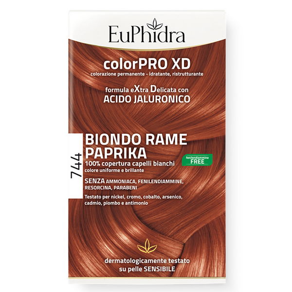 Euphidra Colorpro Xd Biondo Rame Paprica Paprika 744 - Risparmia Il 10% Con Codice: Zeta1026 50 Ml Tintura - Immagine 3