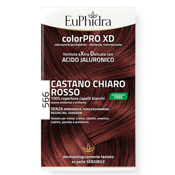 EUPHIDRA ColorPro XD - Colorazione permanente N.566 Castano Chiaro Rosso - Immagine 6