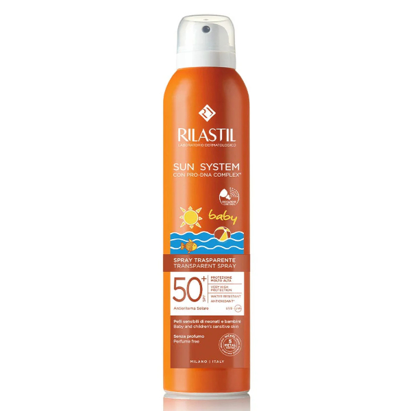 Ist.ganassini Spa Rilastil Sun System Spray Solare Trasparente Bambini Spf50+ - Protezione Solare Molto Alta Per Bambini - 200 Ml - Immagine 5