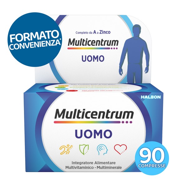 Multicentrum Uomo 3 Flaconi Da 30 Compresse - Integratore Di Vitamine E Minerali - Immagine 3