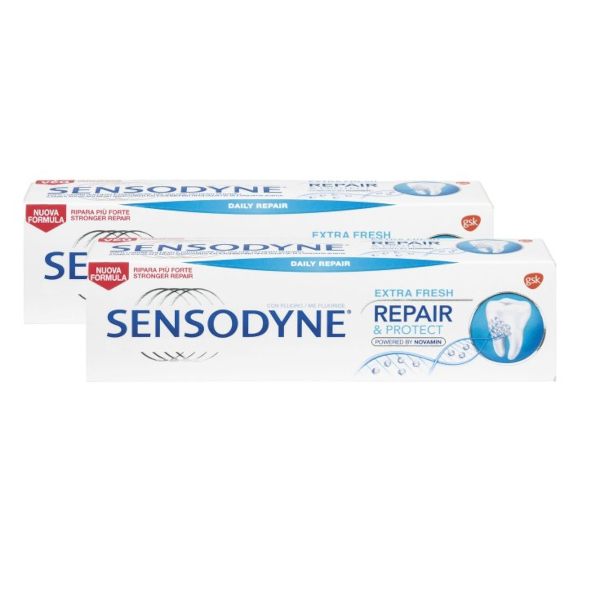 Sensodyne Repair & Protect Extra Fresh Dentifricio Denti Sensibili 2 x 75ml - Sensodyne - Immagine 8