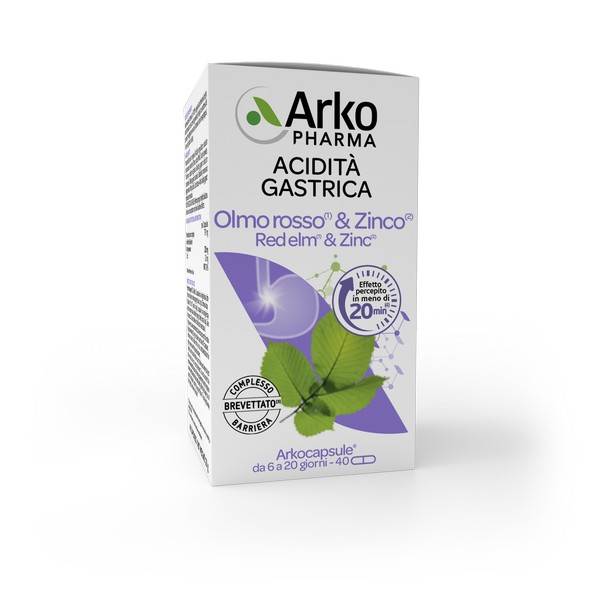 Arkocapsule Olmo rosso & Zinco 40 Capsule - Integratore per l'acidità gastrica - Immagine 3