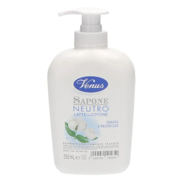 Venus Sapone Liquido Neutro Latte Cotone 250 Ml - Immagine 2
