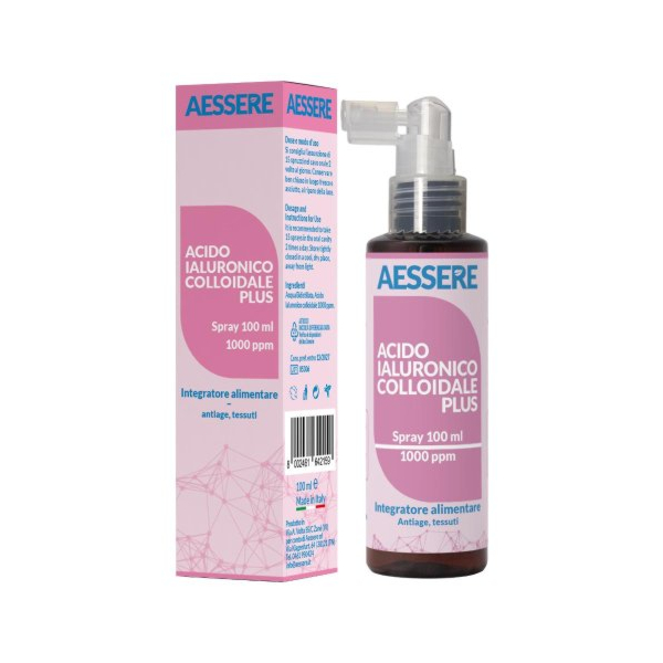 Aessere Acido Ialuronico Colloidale Plus Spray 100ml–1000ppm