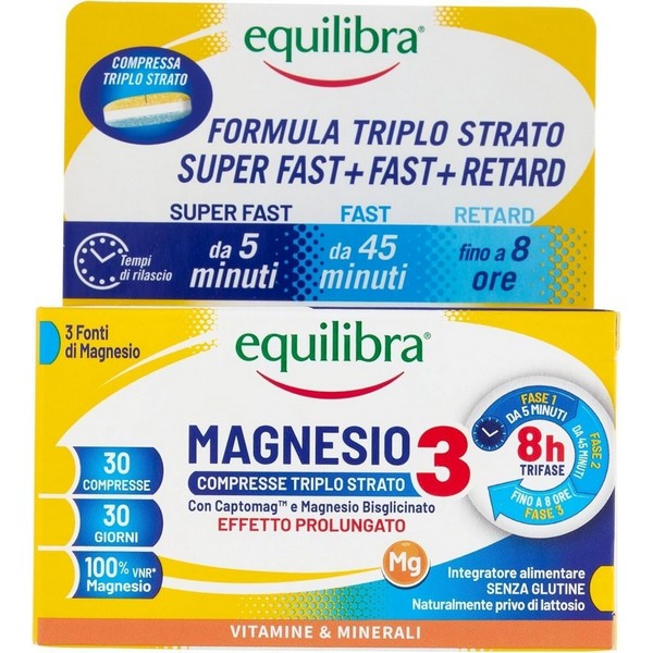 Equilibra Magnesio 3 Da 30 Compresse Triplo Strato