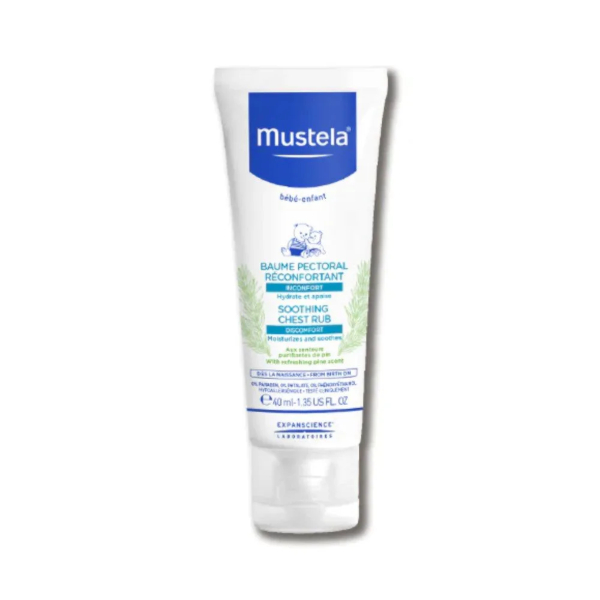 Mustela Crema Balsamica Massaggio per Raffreddore e Tosse Bambini dalla Nascita 40ml - Mustela - Immagine 5