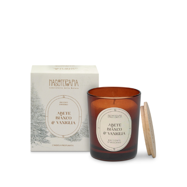 Candela Profumata Abete Bianco E Vaniglia 180 G