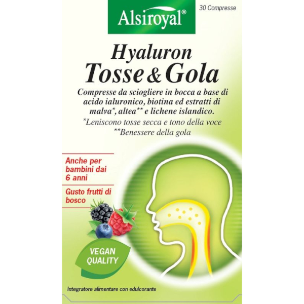 Hyaluron Tosse & Gola - Sollievo Gola e Tosse Secca 30 Compresse - Immagine 5