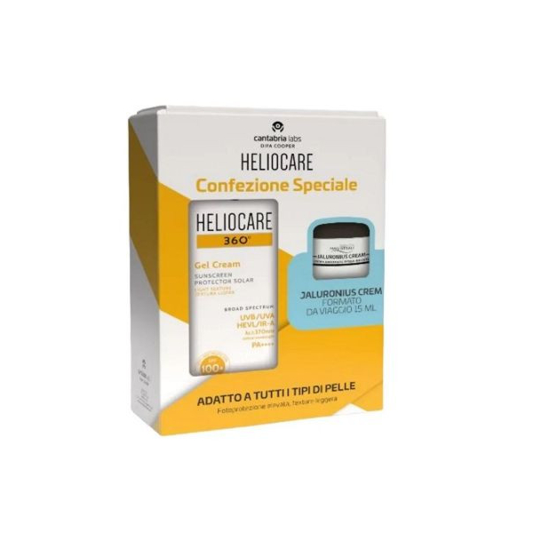 Heliocare Crema Kit 360 100+ Gel Cream E Jaluronius Cream - Immagine 5