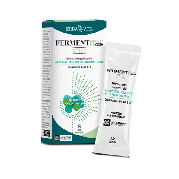 Erba Vita Integratore Ferment Flor Pro Fermenti Lattici, 8 Stick Orosol - Immagine 5