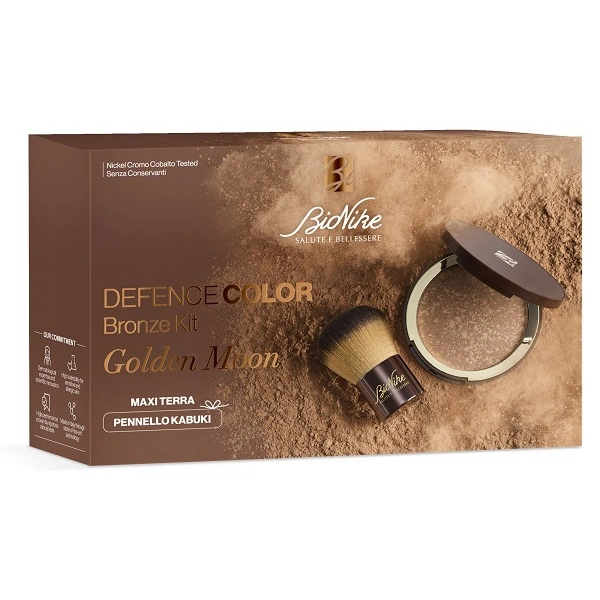 Bionike Defence Color Bronze Kit Viso Con Terra Golden Moon 18G + 1 Pennello Kabuki - Immagine 7