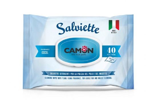 Camon Salviette Excel Per Pelo E Musetto Cane E Gatto, 20 Pezzi - Immagine 4