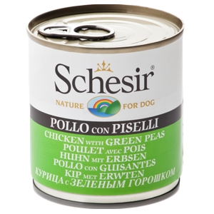 SCHESIR DOG POLLO/PISELLI 285G