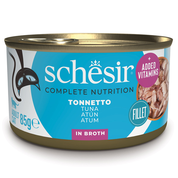 Schesir Complete Nutrition, Tonno, Cibo Umido Per Gatti In Scatola, (In Zuppa), 85G - Immagine 5