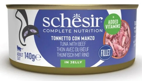 SCHESIR Complete Nutrition jelly Tonnetto con filetti di Manzo - Alimento completo per gatti 140 gr - Immagine 4