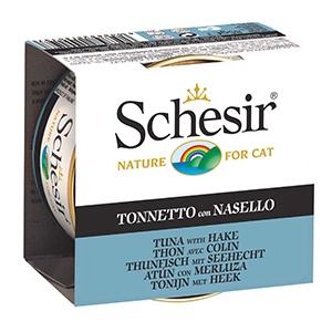Schesir Cat Soft Adult filetti in gelatina alimento complementare lattina 70 gr Tonnetto e nasello - confezione da 6 pezzi - Cibo umido per gatti - 1° ORDINE? scegli tra BZR5 - BZR20 + 200 pt fedeltà - Immagine 8