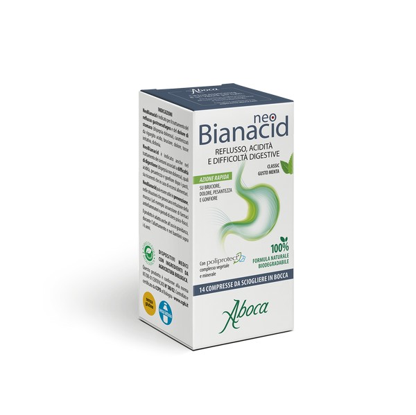 Aboca Spa Societa' Agricola Neobianacid Acidità E Reflusso 14 Compresse Masticabili - Immagine 8