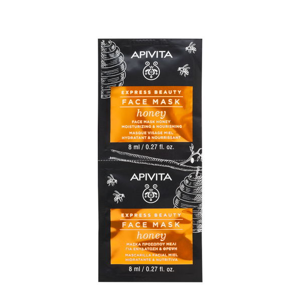 Apivita Maschera Viso Idratante Nutriente Miele 2x8ml
