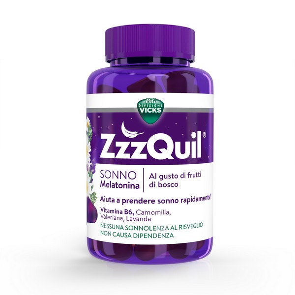 ZzzQuil Natura Integratore Sonno Melatonina 60 Pastiglie Gommose - Vicks - Immagine 9