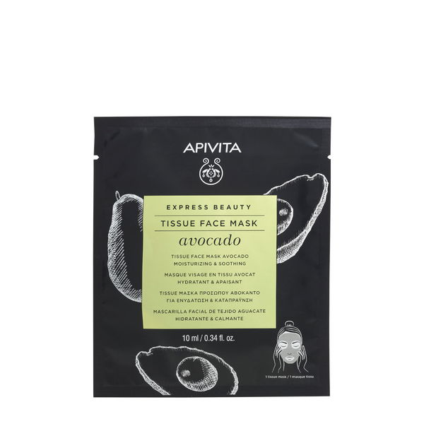Apivita Maschera Viso In Tessuto Avocado Idratante 15ml