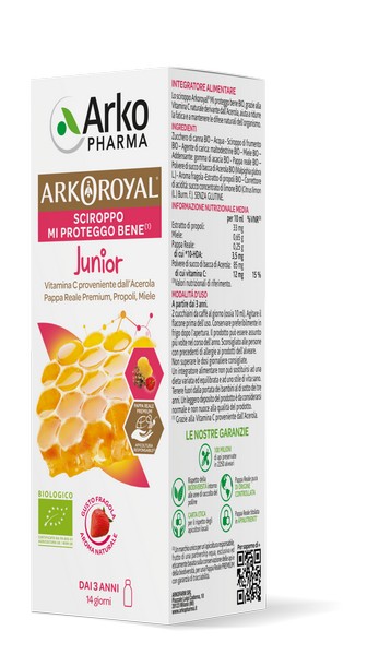 Arkoroyal Arkopharma Sciroppo Mi Proteggo Bene Junior 150 Ml Soluzione Orale Bambino - Immagine 3