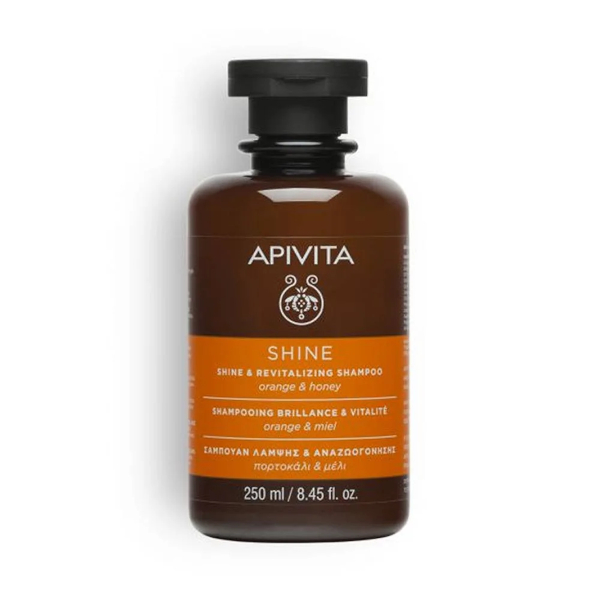 Apivita Shampoo Lucentezza E Rivitalizzazione Con Arancia E Miele 250Ml - Immagine 3
