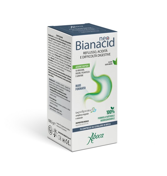 Aboca Spa Societa' Agricola Neobianacid Acidità E Reflusso 70 Compresse Masticabili - Immagine 7