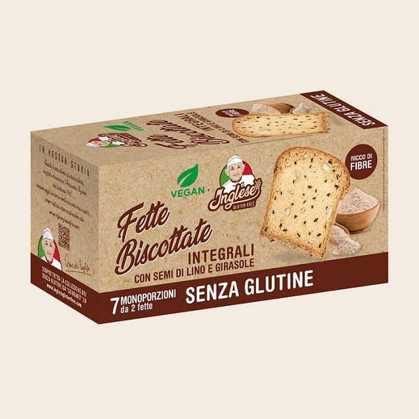 Inglese Fette Biscottate Integrali Con Semi Di Lino E Girasole 200 G
