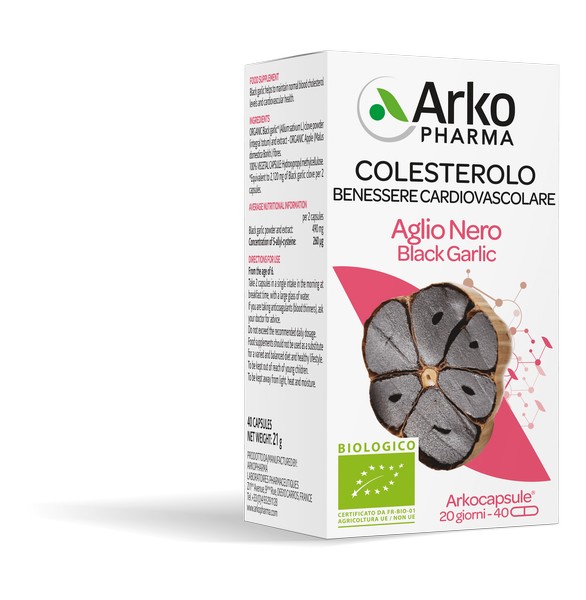 Aglio Nero Bio 40 Capsule - Integratore Per Il Colesterolo - Immagine 4
