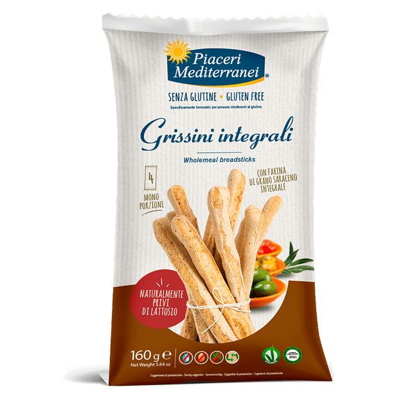 PIACERI MEDITERRANEI Grissini Integrali 160 g - Immagine 7