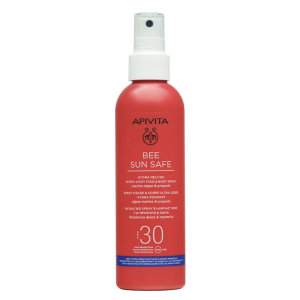 Apivita Rosa Spray Protettivo Solare Corpo E Pelle Spf30 Bee Sun Safe, 200 Ml, - Immagine 3